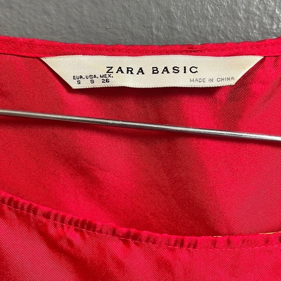 Zara short red kaftan - size S - Picture 3 of 4